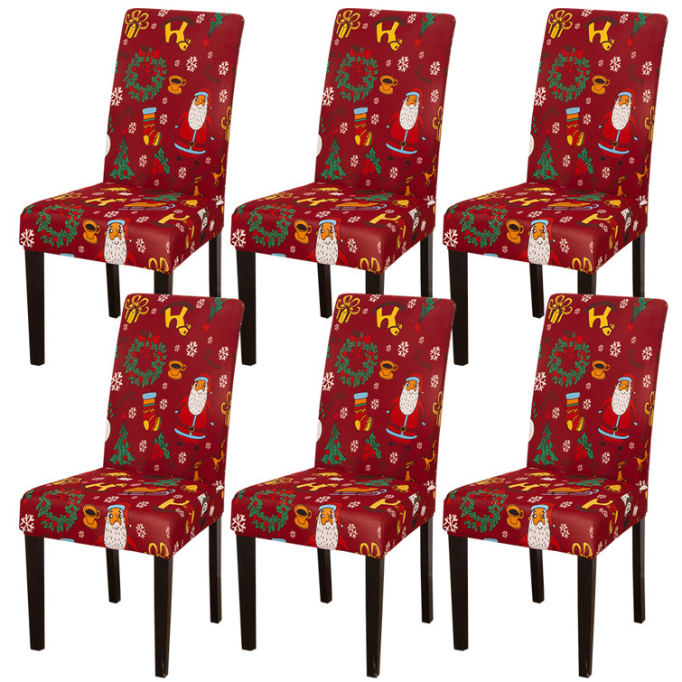 Red kitchen chair discount covers